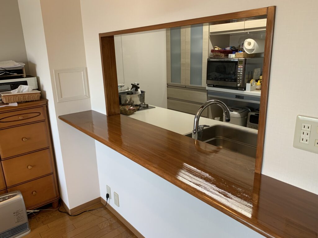 大阪市Rマンションカウンター塗装